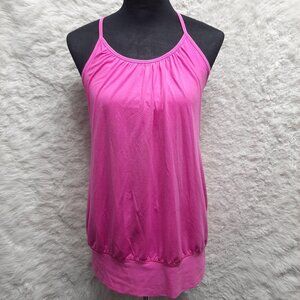 Lululemon Pink Rest less StrapTank Top Size 6